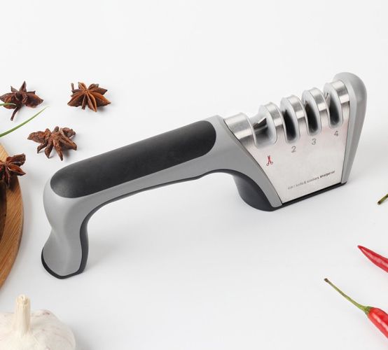 4N1 Knife Sharpener with Glove - black 4N1 Knife Sharpener with Glove - black